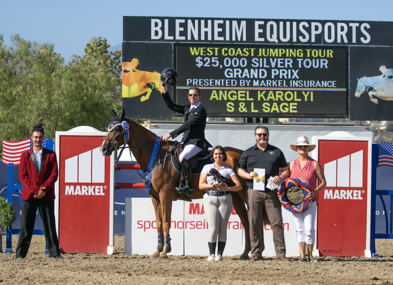 Angel Karolyi and S & L Sage Win in $25,000 1.45m Silver Tour Markel Insurance Grand Prix at Blenheim EquiSports