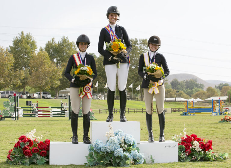 Madison Nadolenco, Paige Walkenbach and Stacey Bacheller are Best in CPHA Foundation Equitation Championships