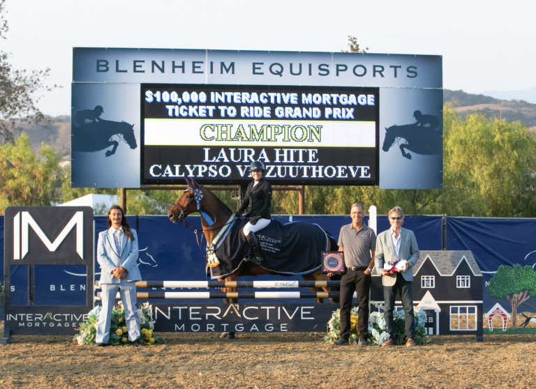 Laura Hite and Calypso VD Zuuthoeve Claim Victory in $100,000 Interactive Mortgage “Ticket to Ride” Grand Prix