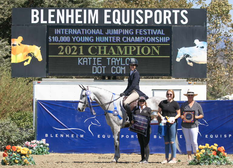 Katie Taylor and Dot Com Crowned Champions in $10,000 Blenheim EquiSports Young Hunter Finale