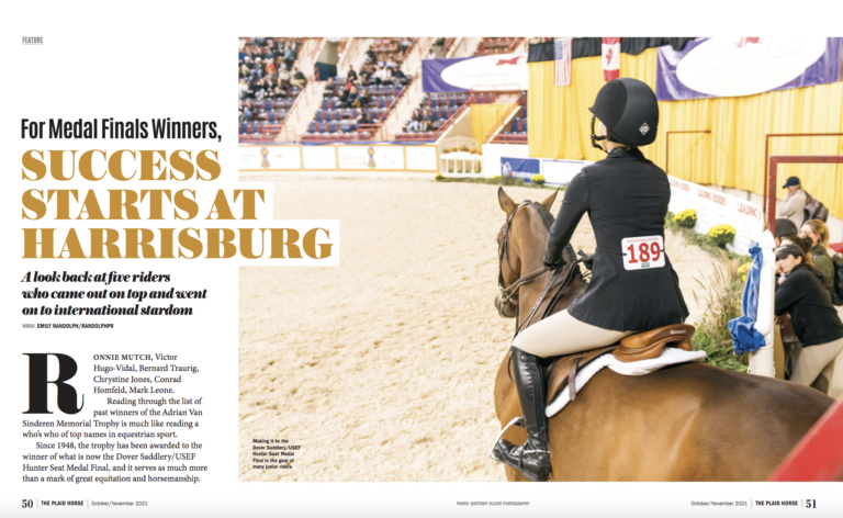 The Plaid Horse – For Medal Finals Winners, Success Starts at Harrisburg