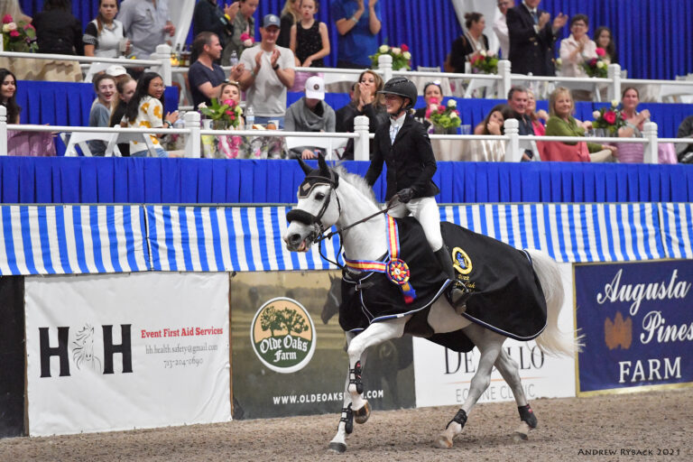 Jacqueline Ruyle Races to Victory in $50,000 Hildebrand Fund Grand Prix at Pin Oak Charity Horse Show