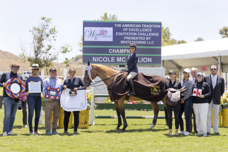 Nicole McMillion Makes Her Mark in American Tradition of Excellence Equitation Challenge, Presented by Whitethorne LLC