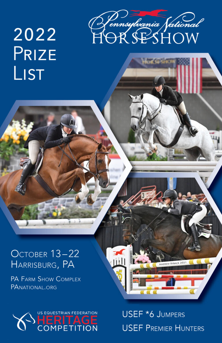 2022 Pennsylvania National Horse Show Prize List Now Available