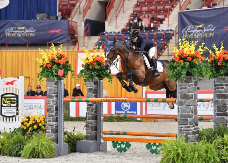 Hunter Champey and Escada Earn $5,000 Neue Schule/USEF Junior Jumper National Championship Welcome Win at PA National Horse Show