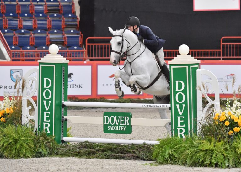 Luke Jensen Jumps to the Win in Dover Saddlery/USEF Hunter Seat Medal Final at Pennsylvania National Horse Show