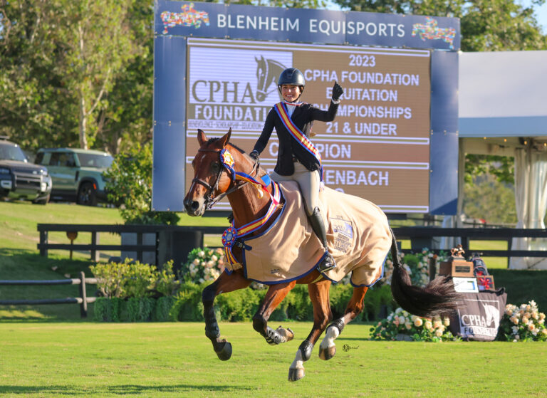 Paige Walkenbach and Let’s Go Led the Way in the CPHA Foundation 21 and Under Medal Finals at Blenheim Summer Festival