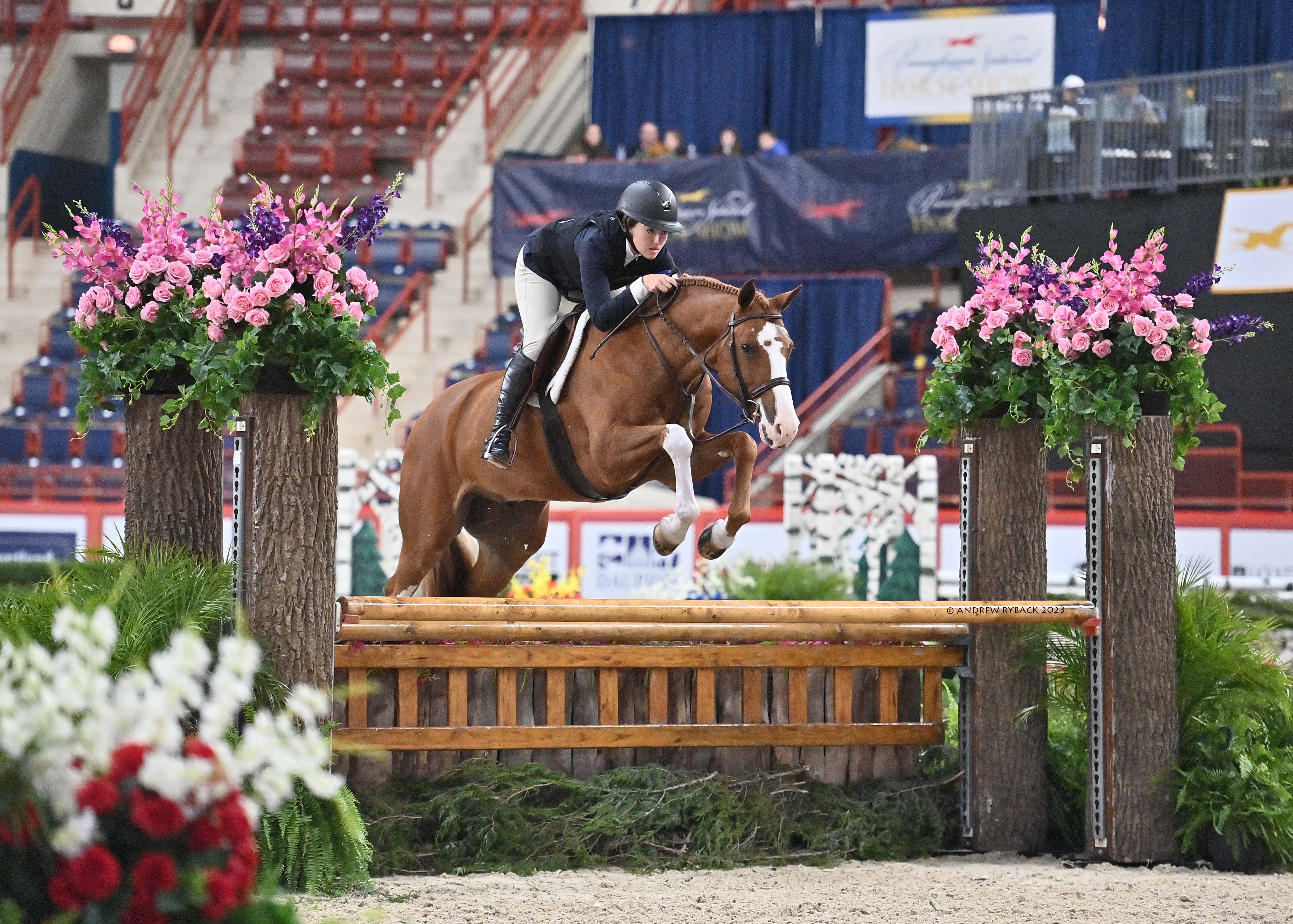 Ariana Marnell and Babylon are Best Junior Hunters at Pennsylvania National Horse Show