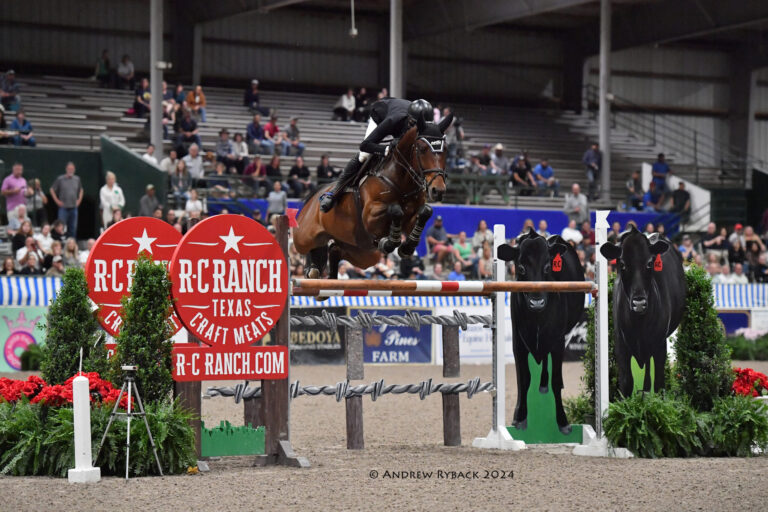 Nicolas Gamboa Goes One-Two in $50,000 R-C Ranch Grand Prix at Pin Oak Charity Horse Show