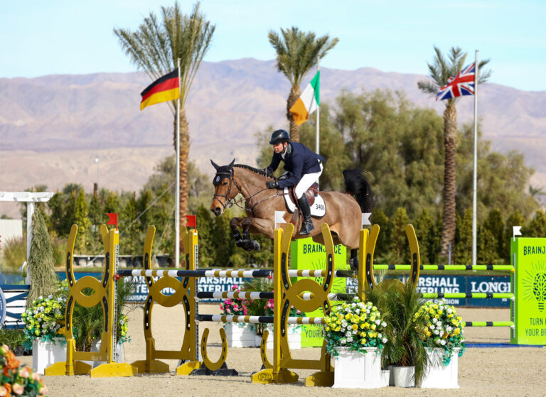 Cassio Rivetti and Knass B Steal First in Serendipitous Win in the $24,999 Marshall & Sterling Insurance 1.40m Open Classic